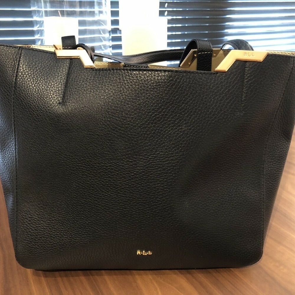 Ralph Lauren Lauren Black Tote Bag
